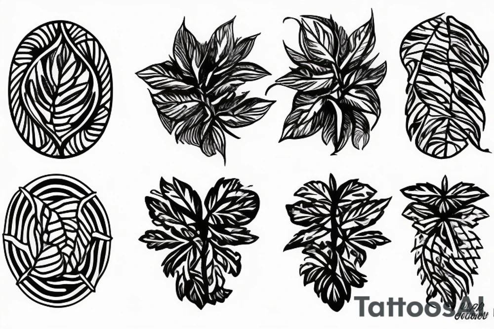 bontanist plant collection tattoo idea