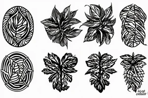 bontanist plant collection tattoo idea