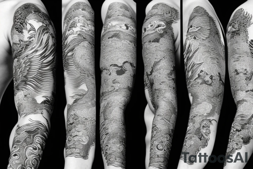 chinese dragon to wrap around wrist and forearm tattoo idea