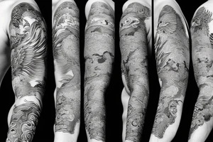 chinese dragon to wrap around wrist and forearm tattoo idea
