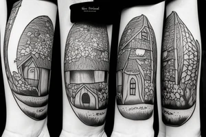 hobbit house peaceful tattoo idea