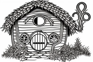 hobbit house peaceful tattoo idea