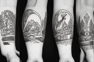 hobbit howf peaceful tattoo idea