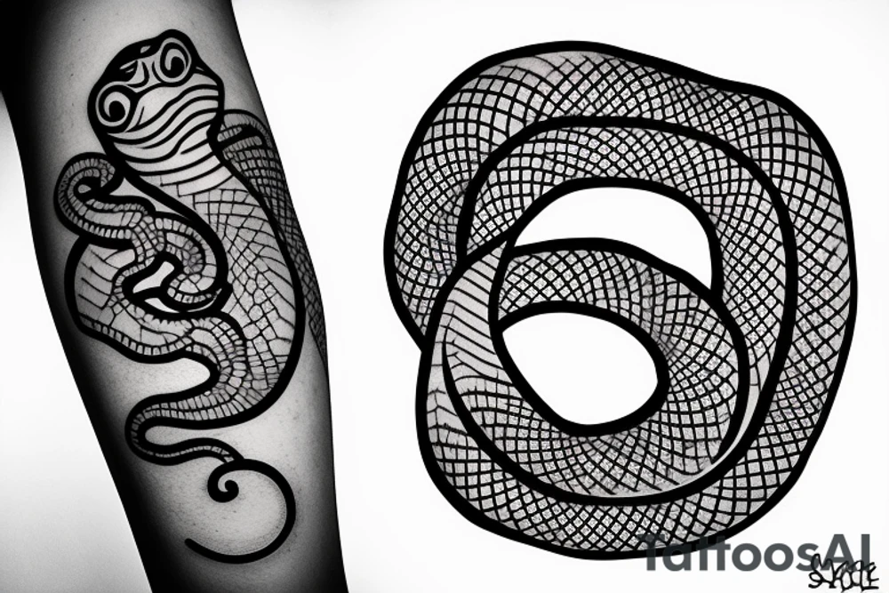snake wrapping around wrist tattoo idea