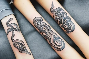 snake wrapping around wrist tattoo idea