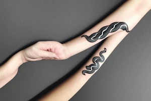 snake wrapping around wrist tattoo idea