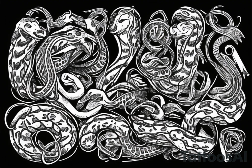 snake wrapping around wrist tattoo idea