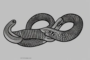snake wrapping around wrist tattoo idea