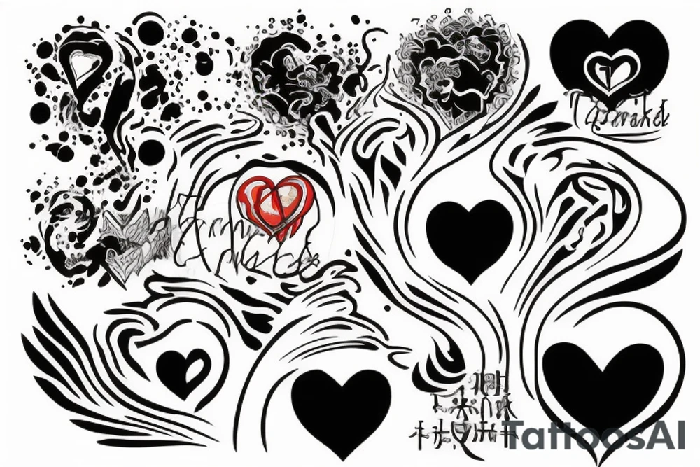 one point tattoo
tammy
big red heart with text which is "Takashi's Possession" tattoo idea