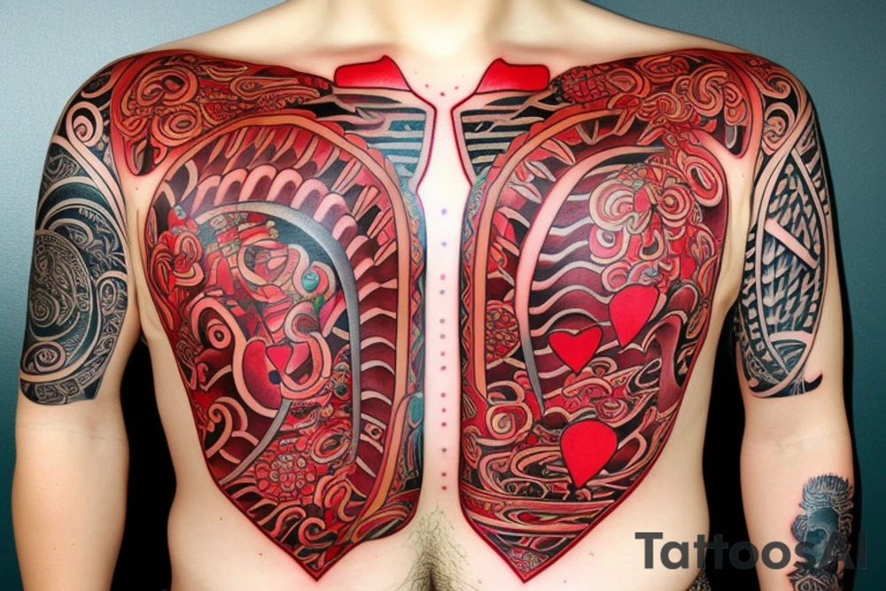 one point tattoo
tammy
big red heart with text which is "Takashi's Possession" tattoo idea