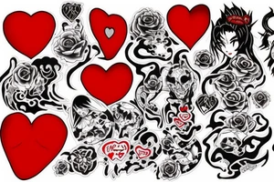 size is one point tattoo
tammy
big red heart with text which is "Takashi's Possession" tattoo idea