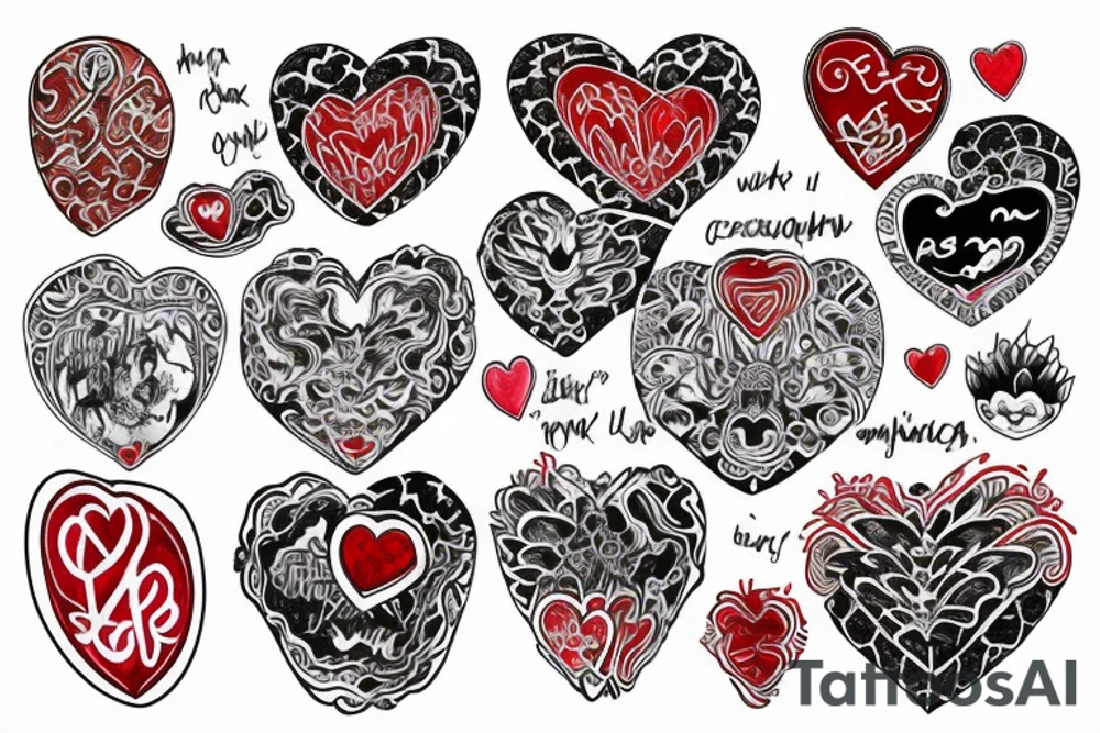 small size
tammy
big red heart with text which is "Takashi's Possession" tattoo idea