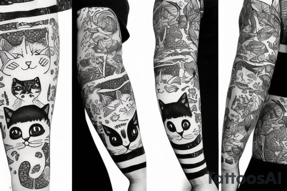 Cat in sweater tattoo idea