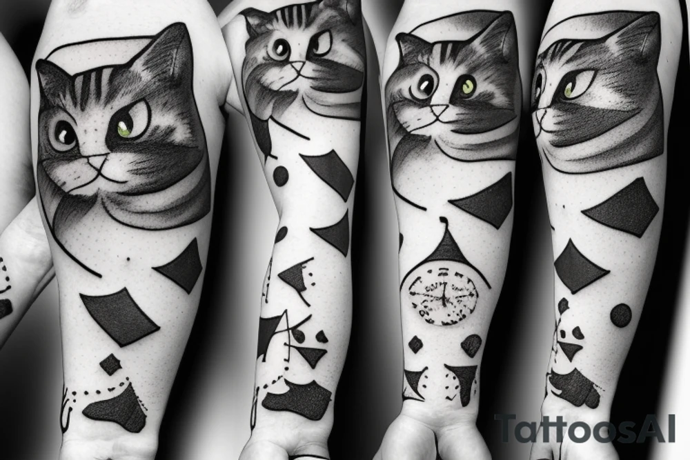 Cat in sweater tattoo idea