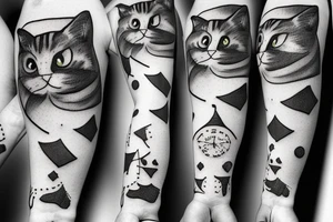 Cat in sweater tattoo idea