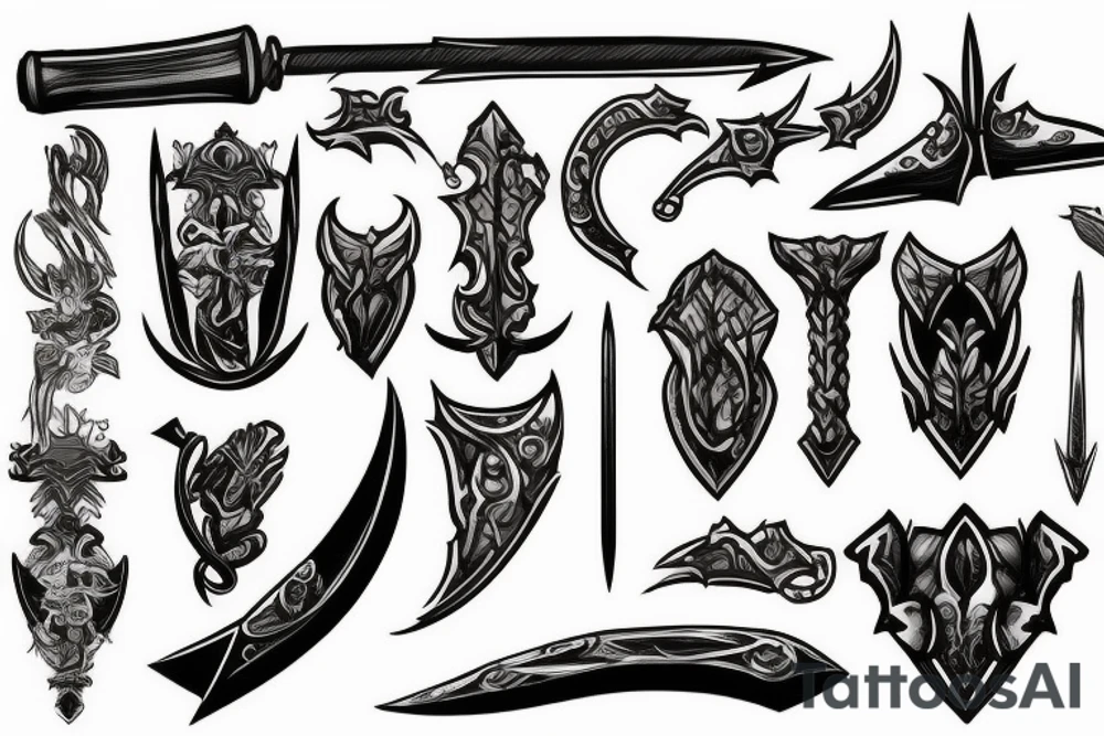 greatsword tattoo idea