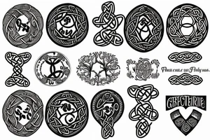 Celtic family tree tattoo idea