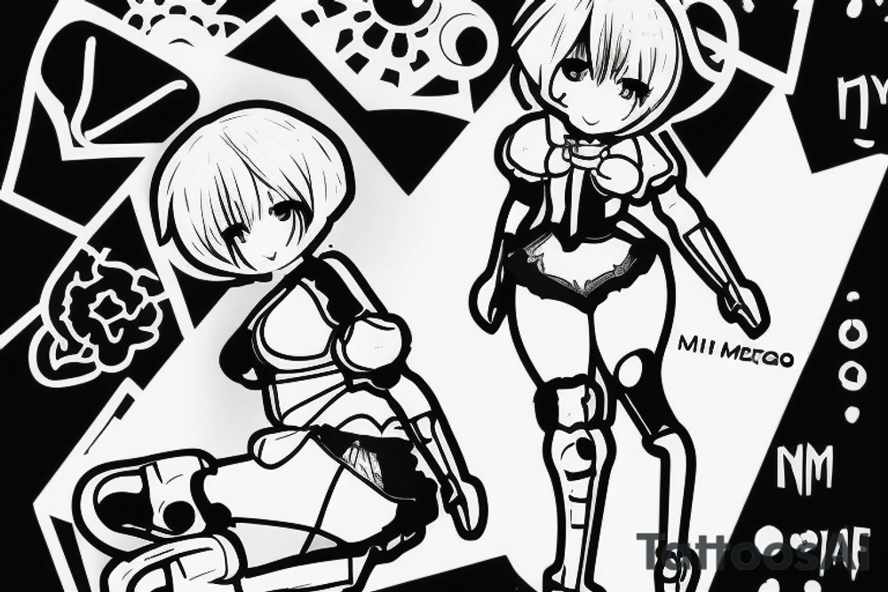 2b from Nier automata tattoo idea