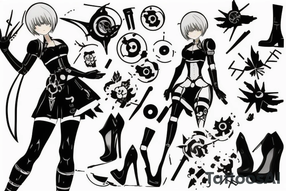 2b from Nier automata tattoo idea