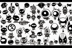 Invader zim tattoo idea