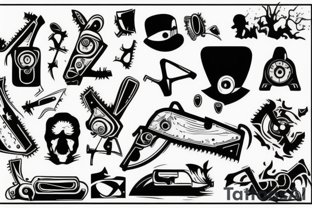 Chainsaw man tattoo idea