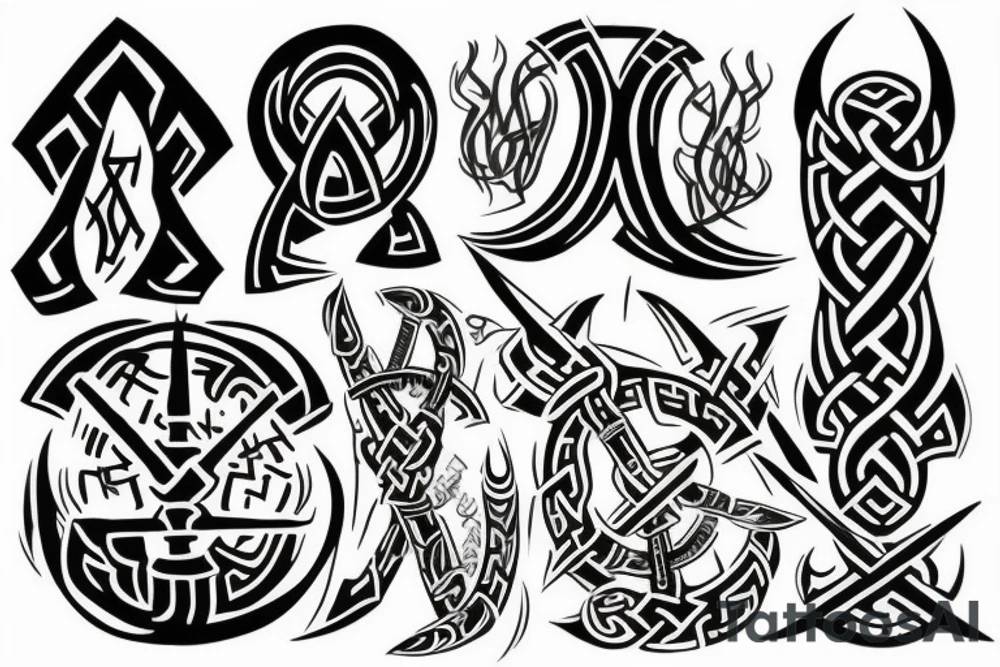 Viking rune tattoo idea