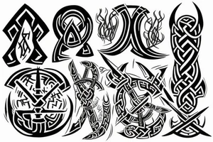 Viking rune tattoo idea