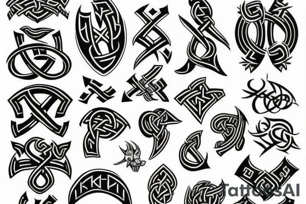 Viking rune tattoo idea