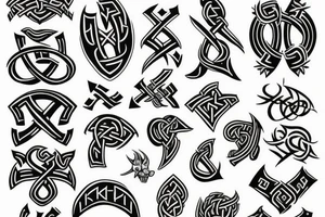 Viking rune tattoo idea