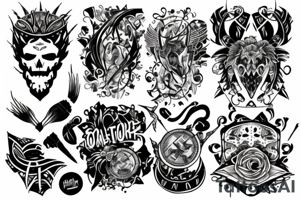 Outliner tattoo idea