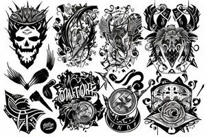 Outliner tattoo idea