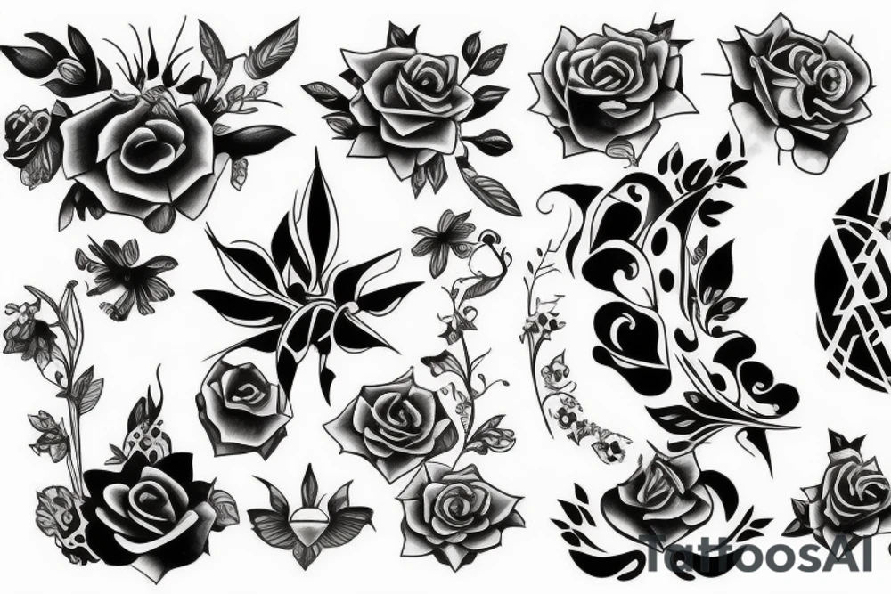 Outliner tattoo idea