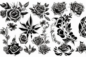 Outliner tattoo idea