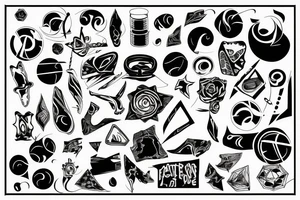 Outliner tattoo idea