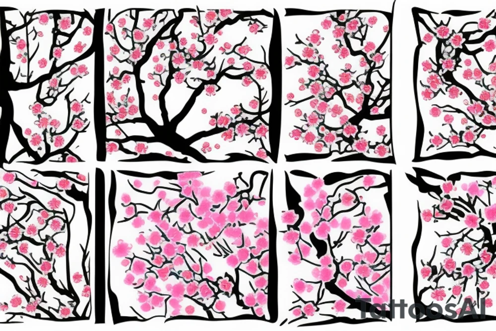 cherry blossoms tattoo idea