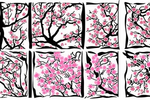 cherry blossoms tattoo idea