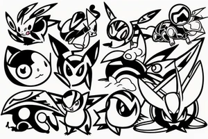 Pokemon nostalgia armband tattoo idea