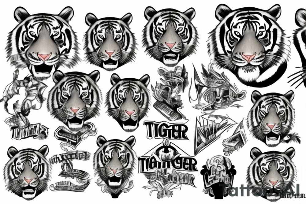 tiger tattoo idea