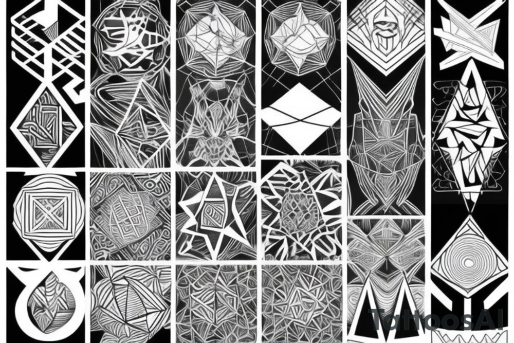 Geometric tattoo idea