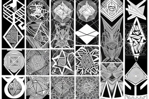 Geometric tattoo idea