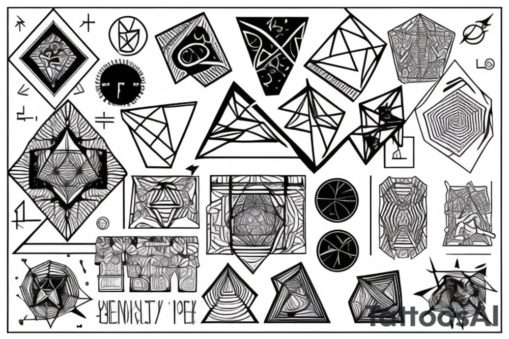 Geometric tattoo idea
