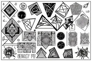 Geometric tattoo idea