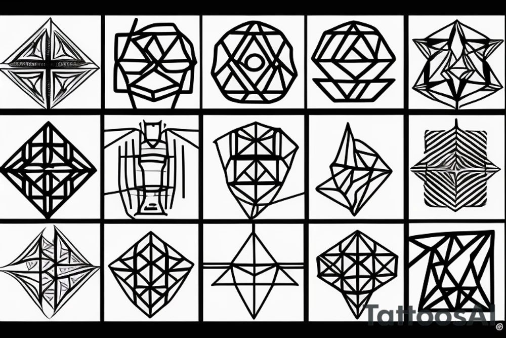 Geometric tattoo idea