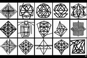 Geometric tattoo idea