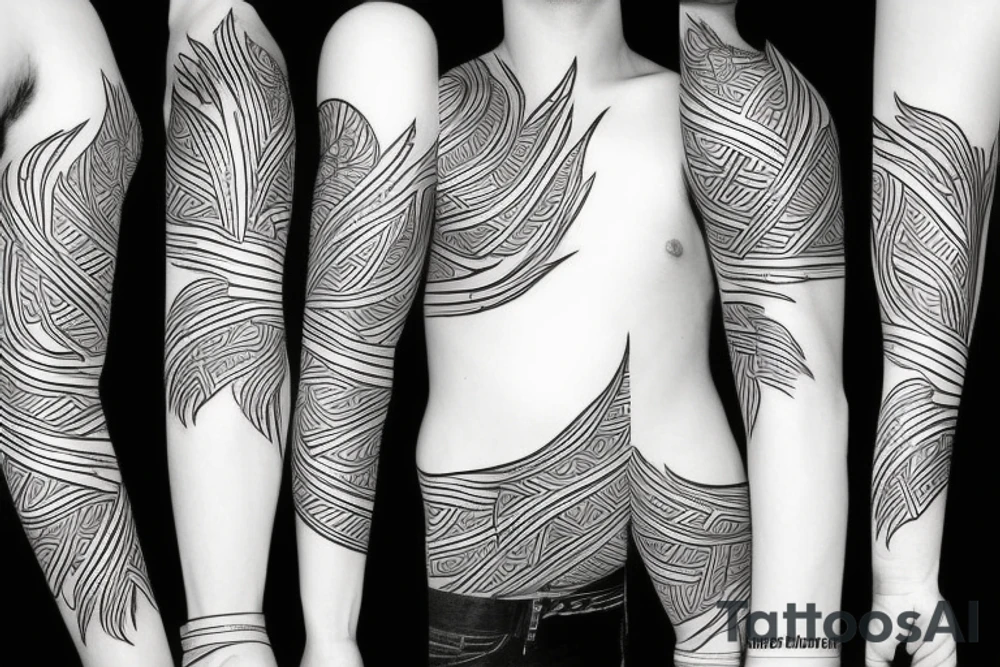 phoenix minimalist tattoo idea