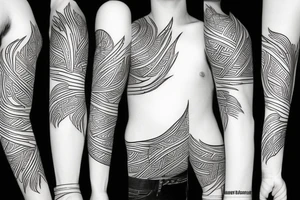 phoenix minimalist tattoo idea