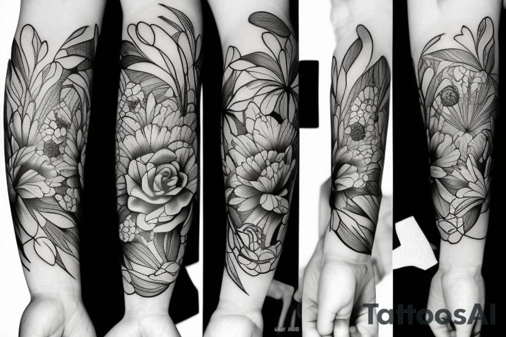 flowers tattoo idea