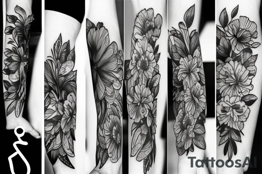 flowers tattoo idea