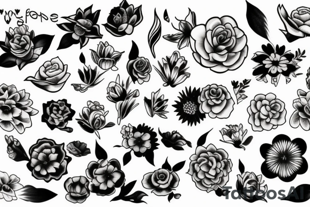 flowers tattoo idea