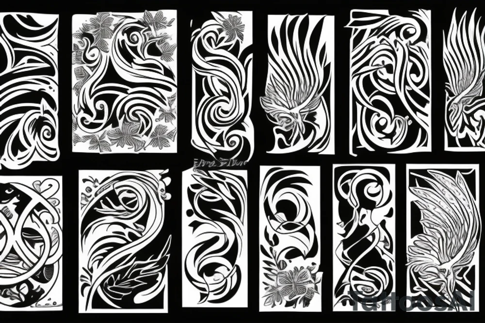 phoenix easy tattoo idea
